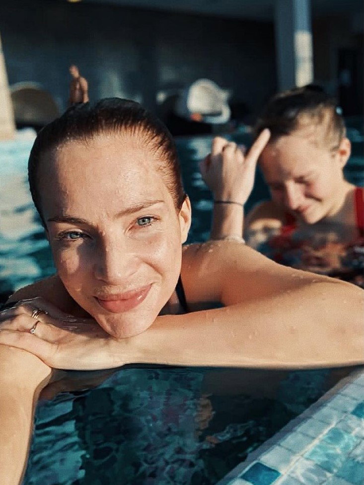 Anna Dereszowska z córką Leną