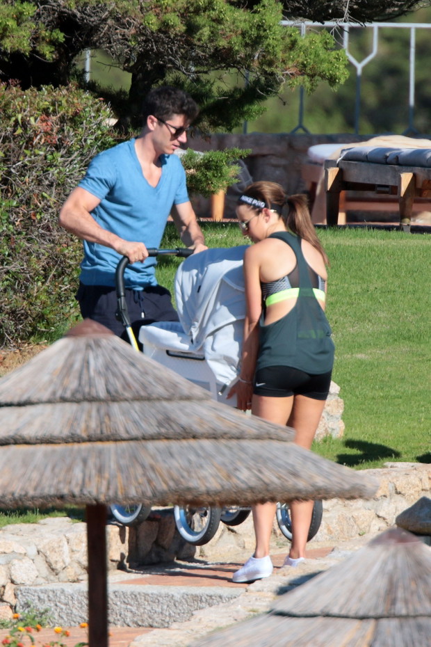 Anna i Robert Lewandowscy na wakacjach na Sardynii