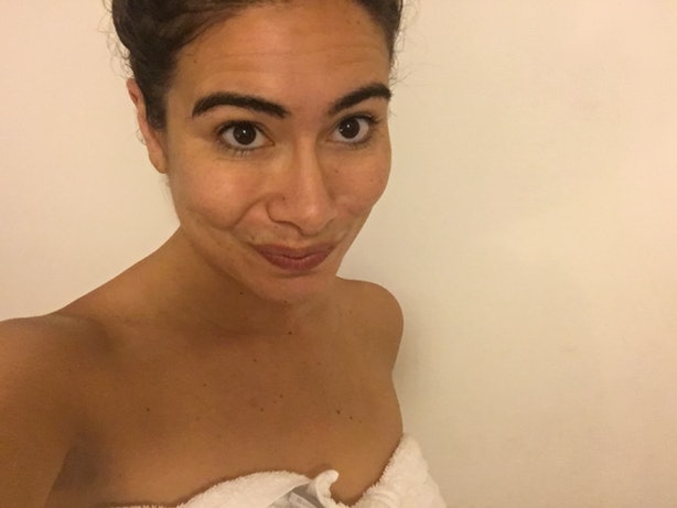 Przetestowała maseczkę z czerwonego wina