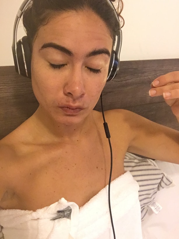 Przetestowała maseczkę z czerwonego wina