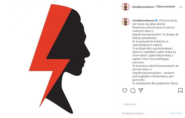 Ewa Chodakowska odpowiada na krytykę fanki ws. aborcji