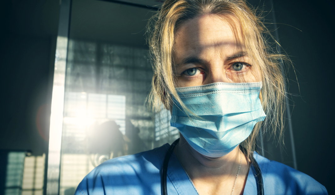 Exhausted Medical Worker