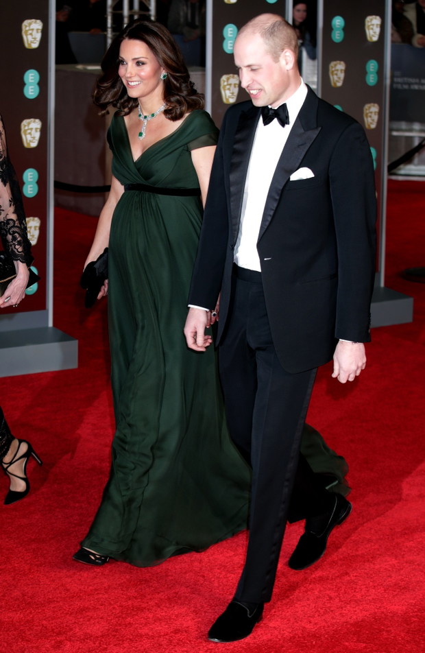 Księżna Kate i książę William na gali BAFTA 2018