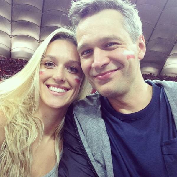 Michał Żebrowski z żoną