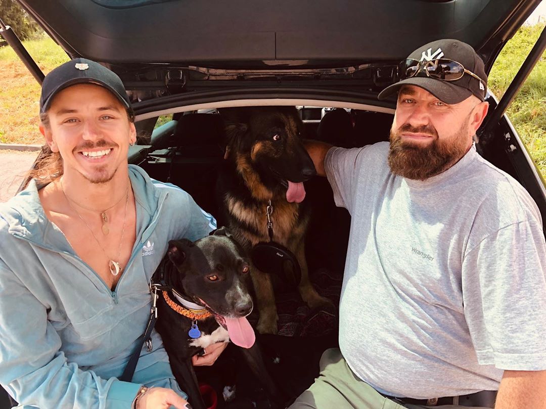 Michał Szpak z ojcem