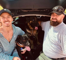 Michał Szpak z ojcem