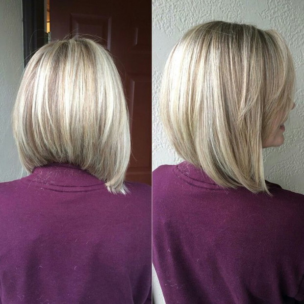 Fryzura - warstwowy bob