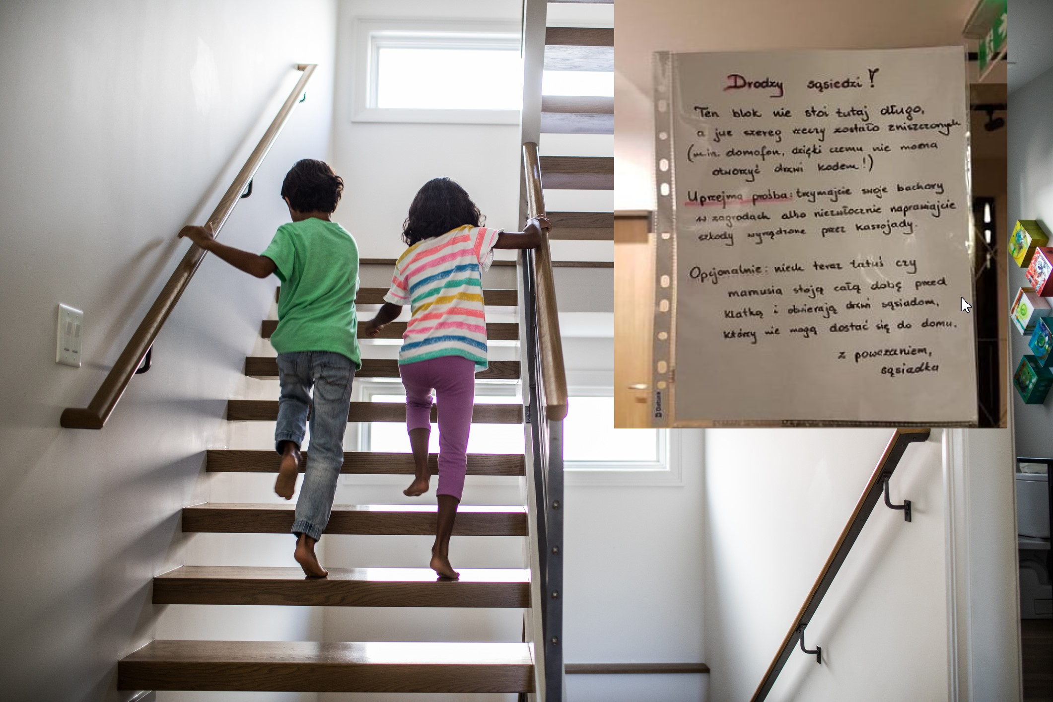 "Trzymajcie swoje bachory w zagrodach" - mieszkanka bloku nie wytrzymała i napisała list do sąsiadów