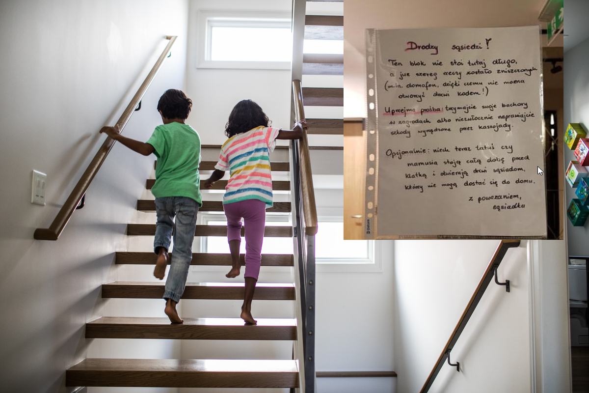 "Trzymajcie swoje bachory w zagrodach" - mieszkanka bloku nie wytrzymała i napisała list do sąsiadów