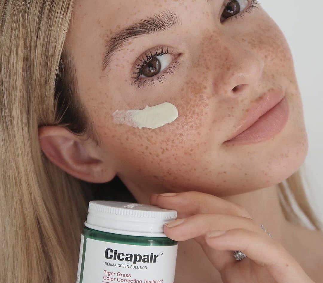 Zielony krem zamiast podkładu