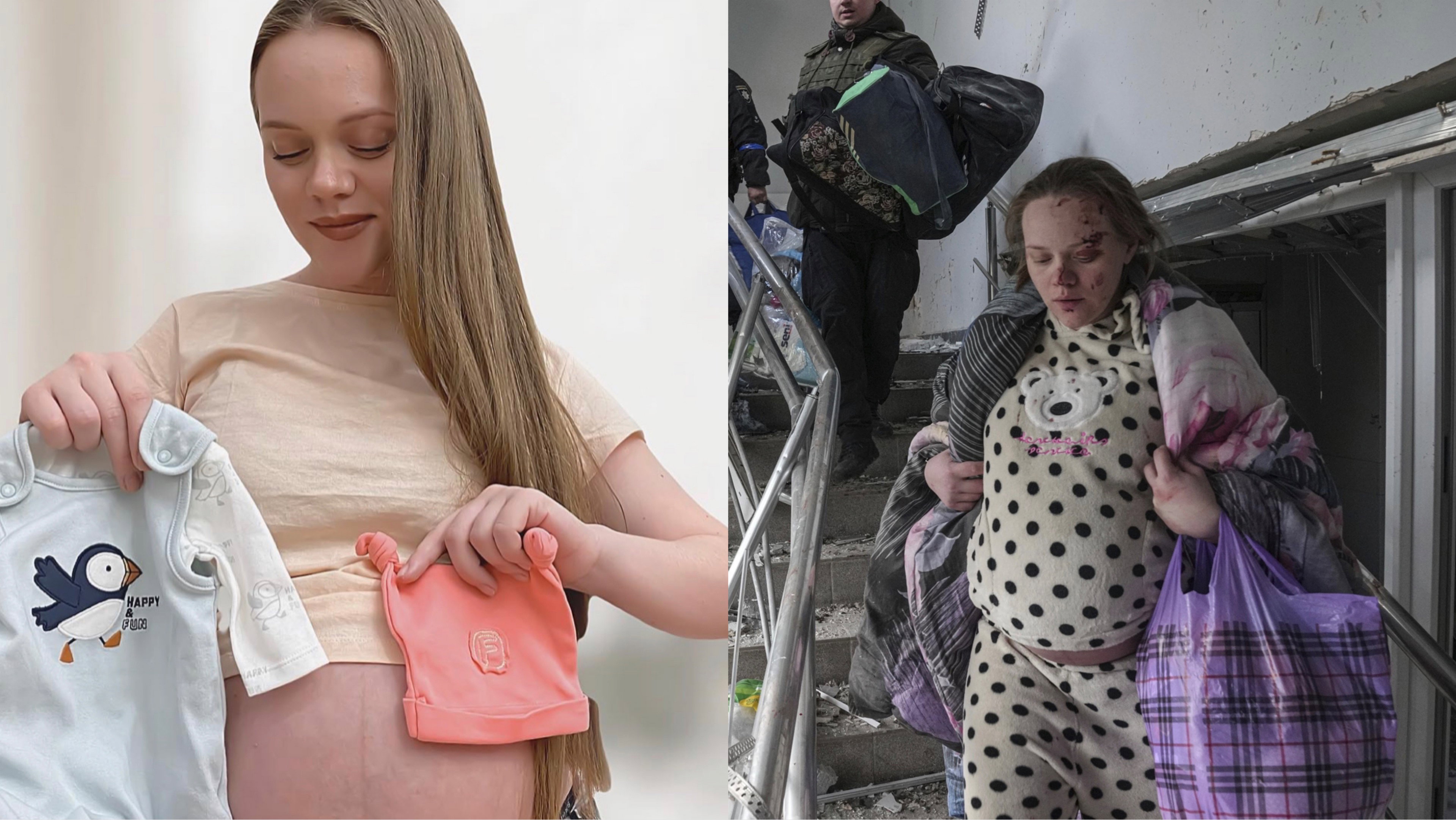 Ciężarna kobieta z Mariupola