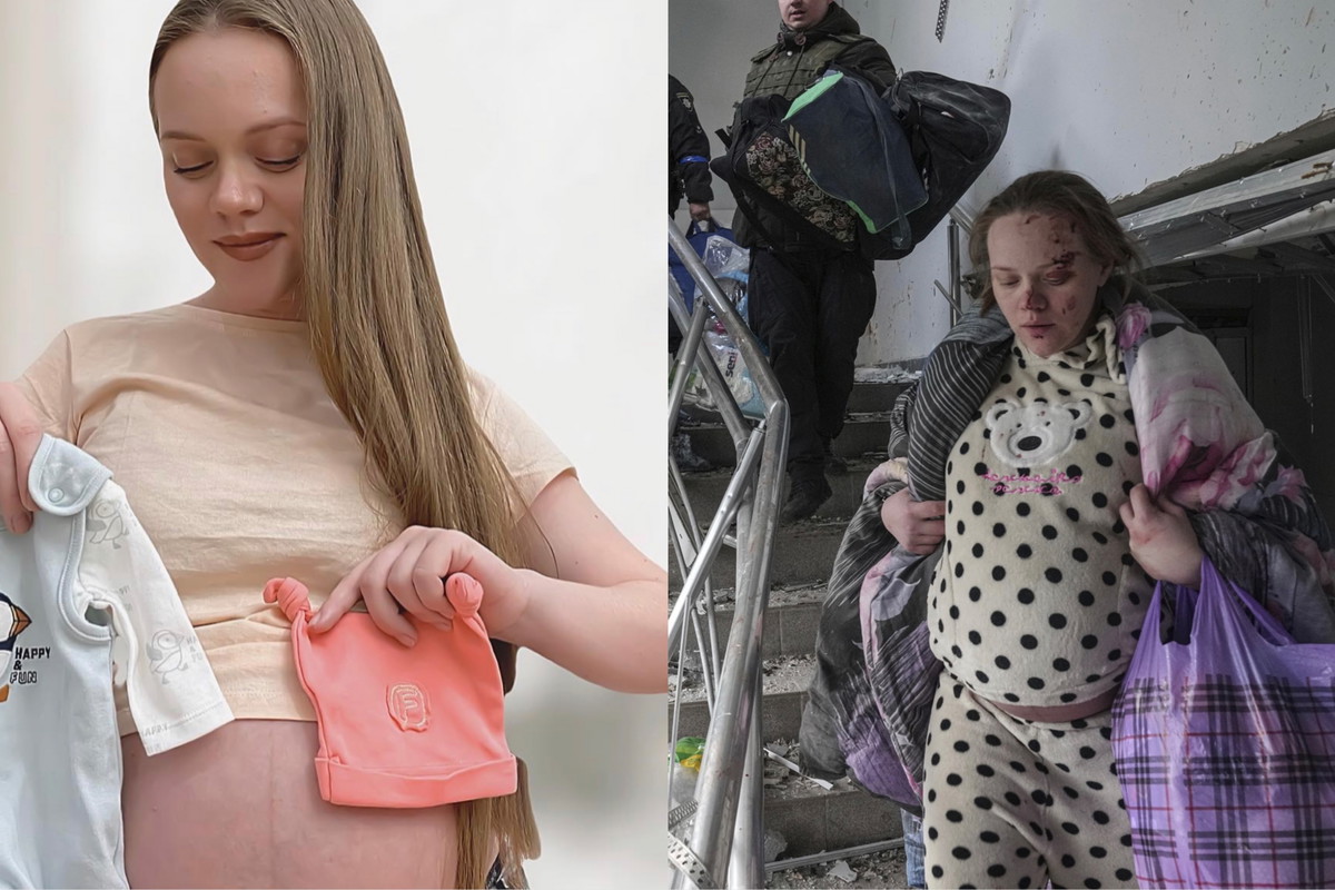 Ciężarna kobieta z Mariupola