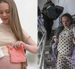 Ciężarna kobieta z Mariupola