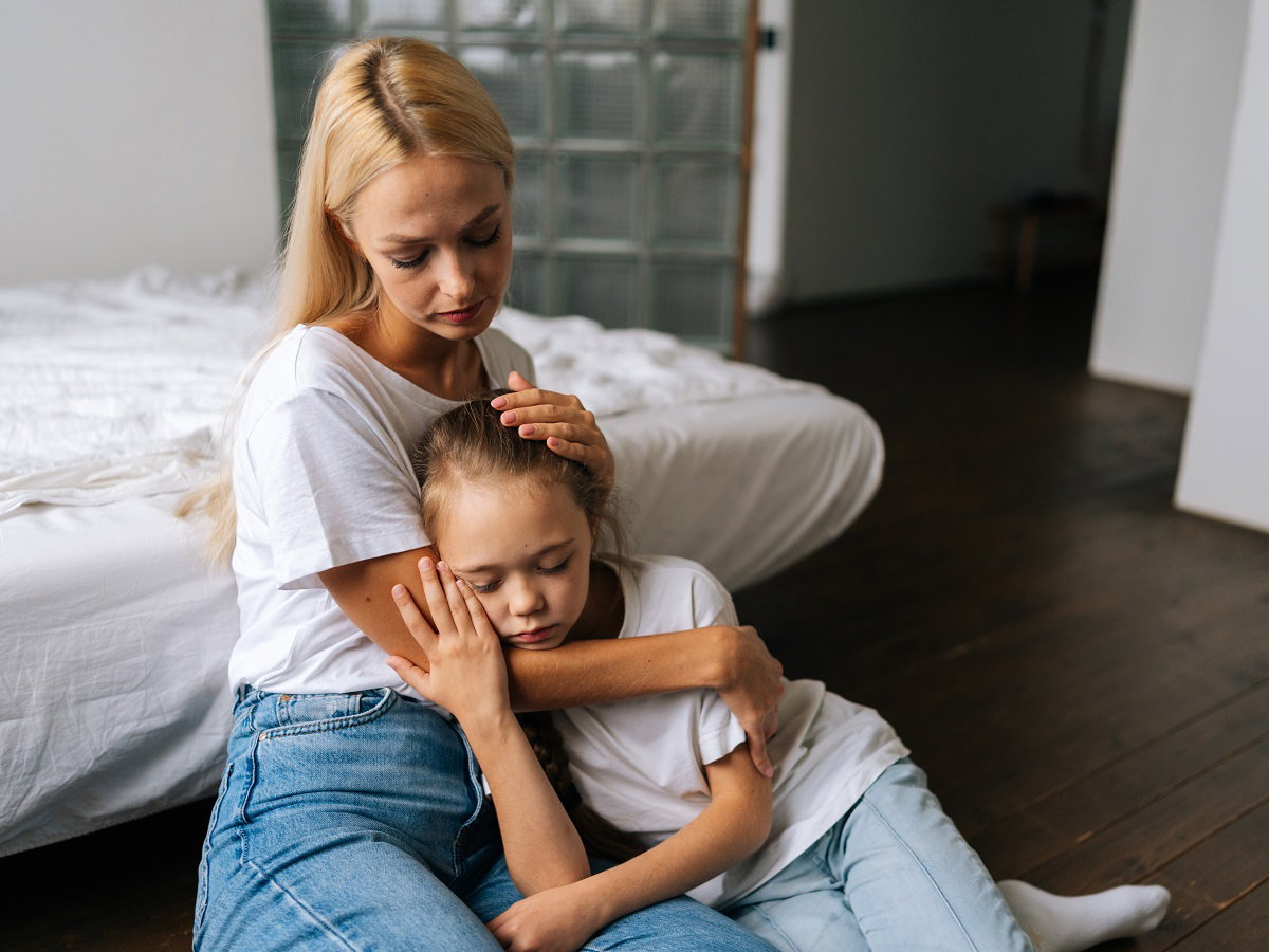 samotna matka z córką