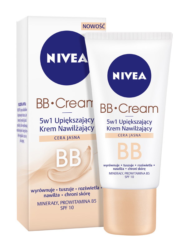 Nivea, Krem BB nawilżający 5w1, 16 zł