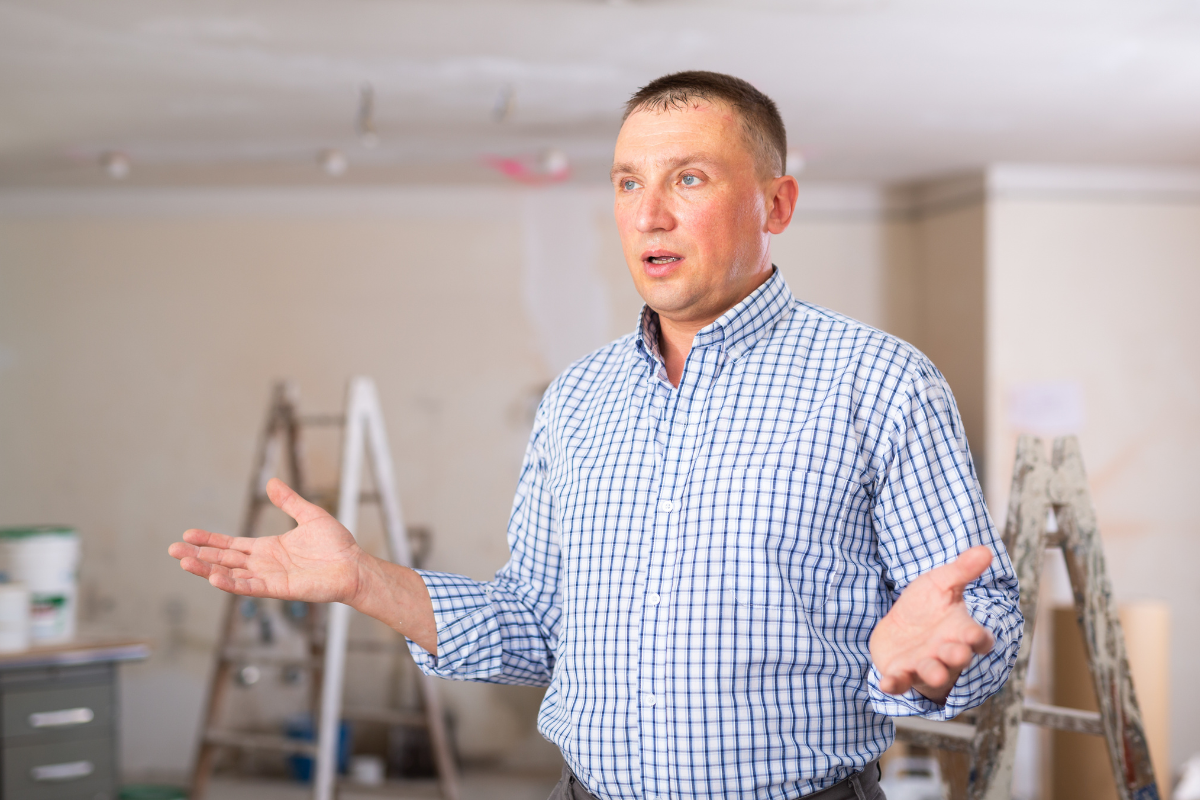 zły mężczyzna remont