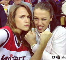 Joanna Jędrzejczyk z Alicją Bachledą-Curuś