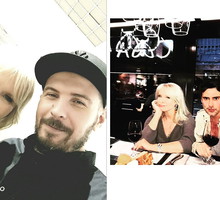 Małgorzata Domaglik z O.S.T.R i Marcinem Tyszką