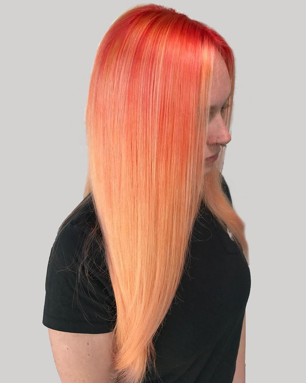 Pomarańczowe włosy