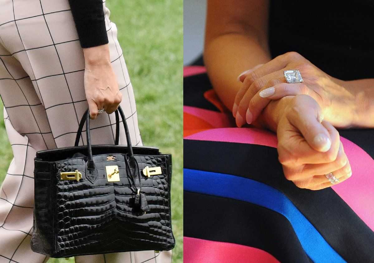 Torebka i pierścionek Melanii Trump