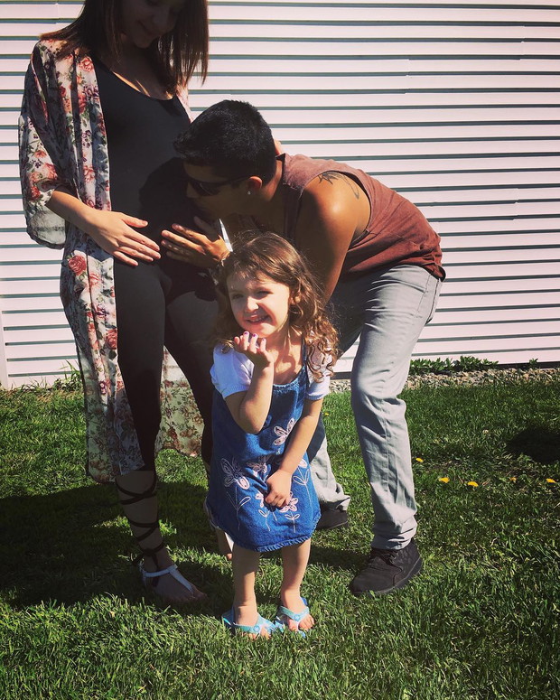 Monalisa Perez i Pedro Ruiz z córką