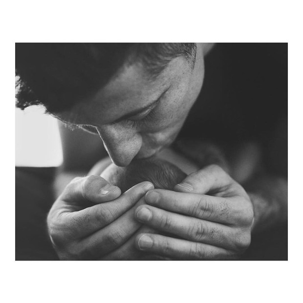 Robert Lewandowski z córką Klarą