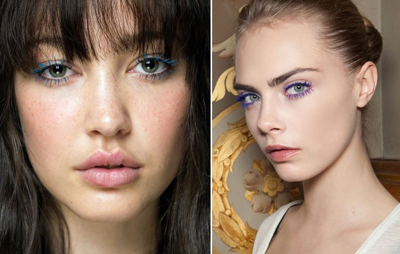 Niebieski tusz do rzęs