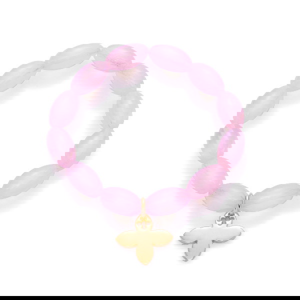 Bransoletek z kryształowych koralików