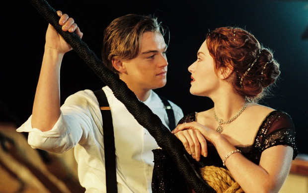 Leonardo Dicaprio z Kate Winslet Titanic