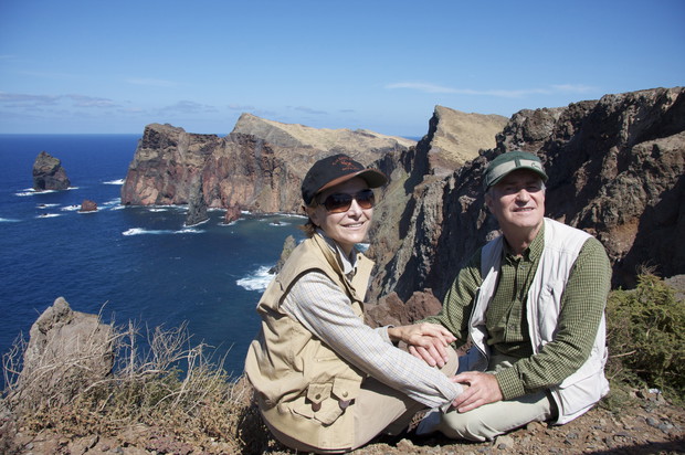 Irena Jarocka z mężem Michałem, Madera 2009