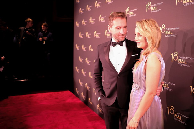 Piotr Kraśko i Karolina Ferenstein-Kraśko na Charytatywnym Balu Dziennikarzy