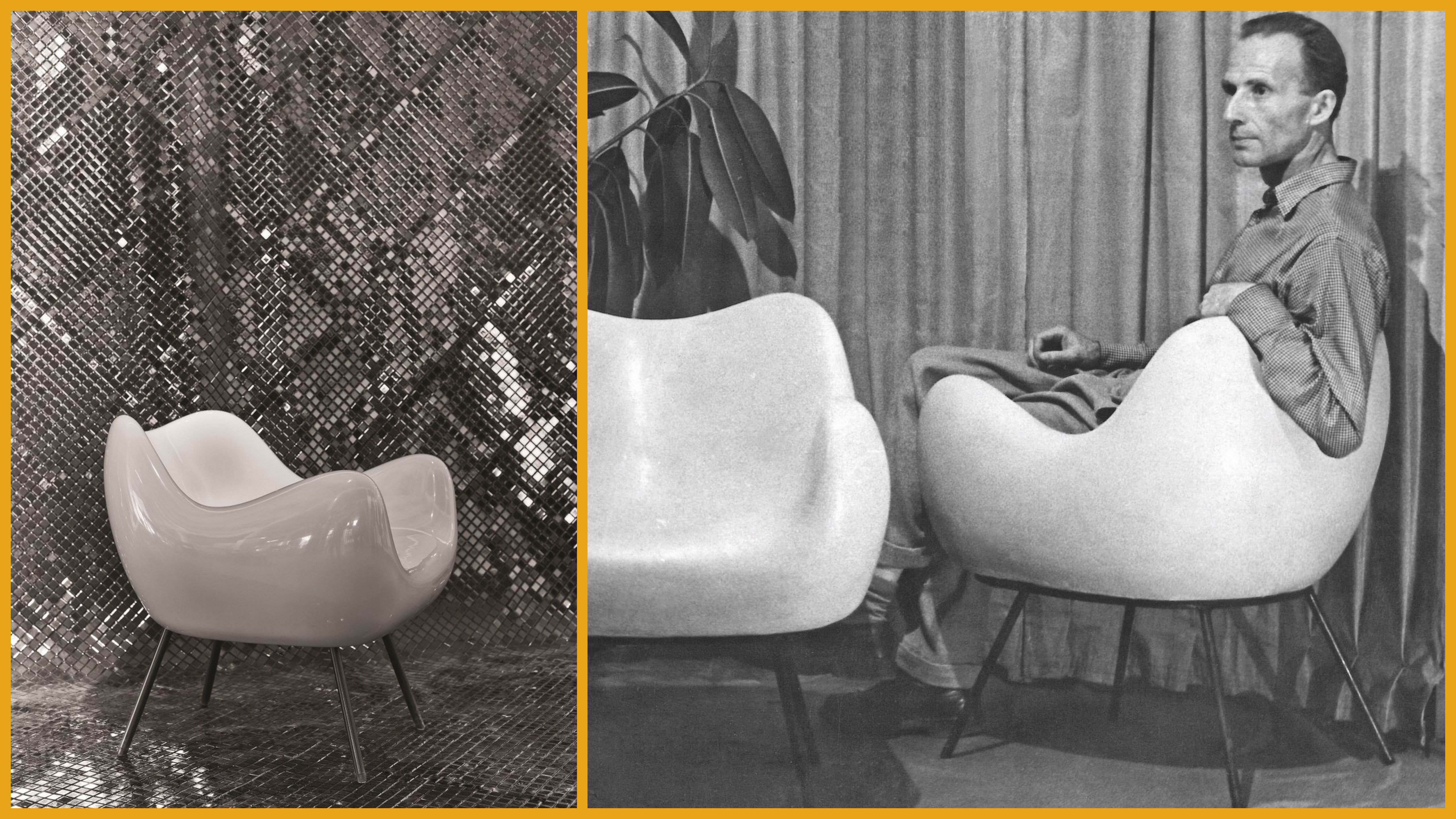 RM 58. Roman Modzelewski siedzący w fotelu RM58