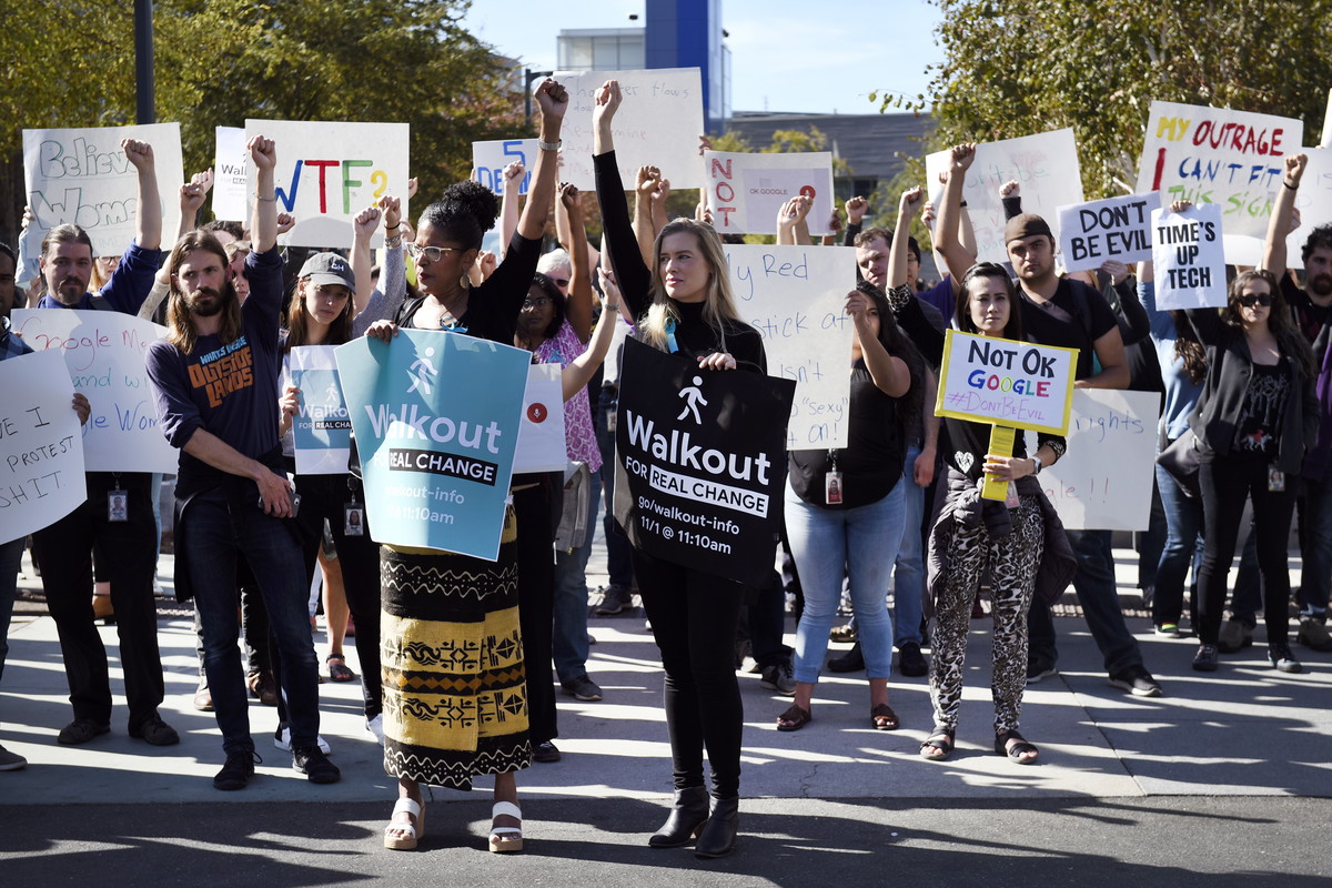 Protest kobiet przeciwko molestowaniu seksualnemu w Google