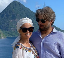 Kinga Rusin z partnerem Markiem na wakacjach