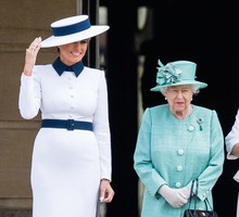 Melania Trump i Królowa Elżbieta II