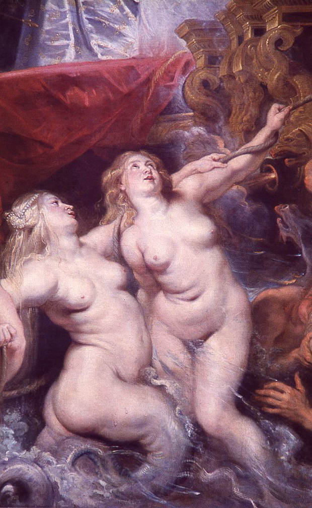 Peter Paul Rubes: Przybycie Marii Medycejskiej do Marsylii (fragment)