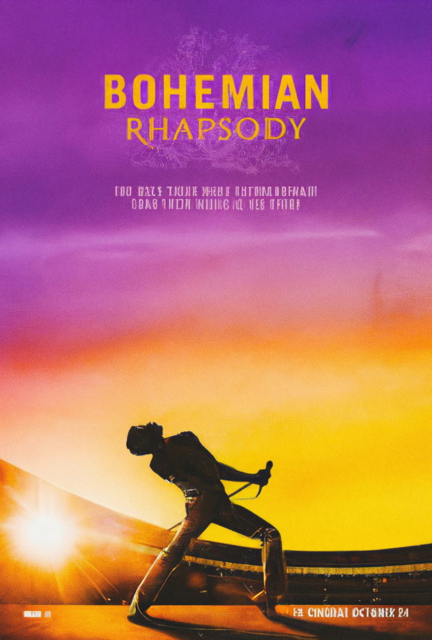 Plakat promujący film Bohemian Rhapsody