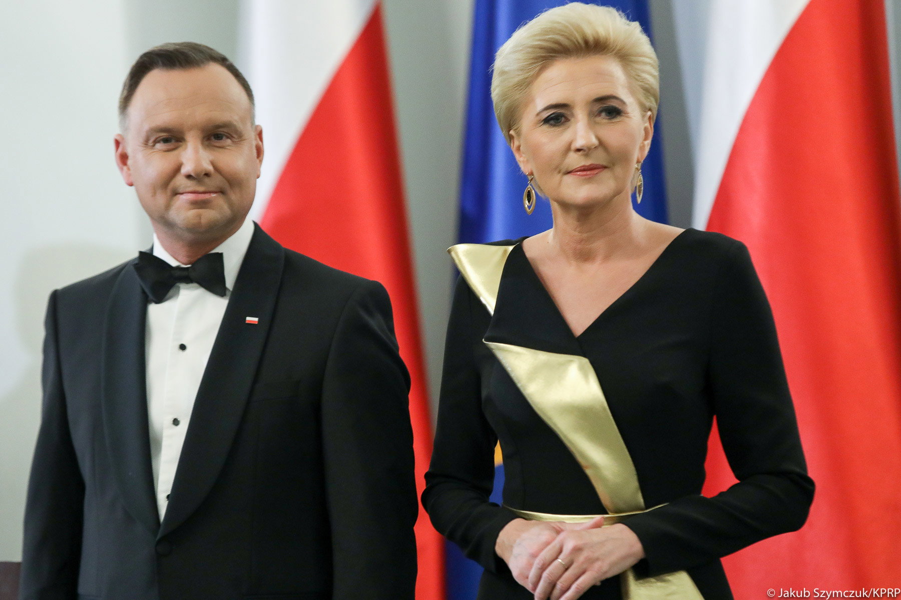 Niezwykły strój polskiej Pierwszej Damy: Agata Duda wyglądała olśniewająco!