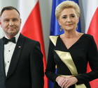 Niezwykły strój polskiej Pierwszej Damy: Agata Duda wyglądała olśniewająco!
