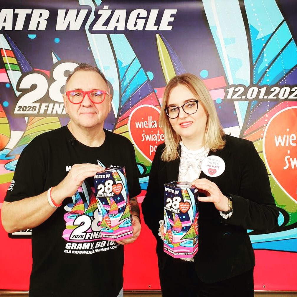 Magdalena Adamowicz i Jurek Owsiak