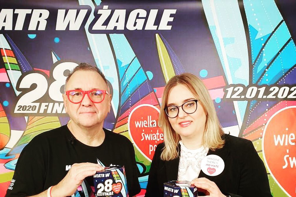 Magdalena Adamowicz i Jurek Owsiak