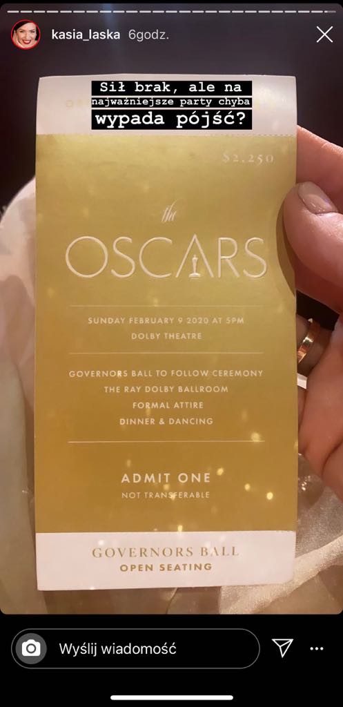 Katarzyna Łaska- zobaczcie występ Polki na Oscarach 2020