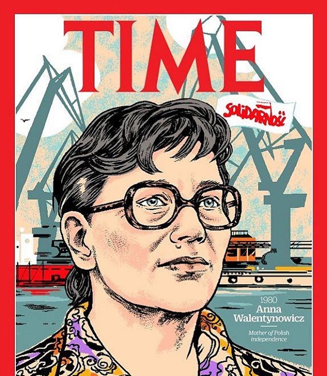 Anna Walentynowicz na okładce magazynu "Time"