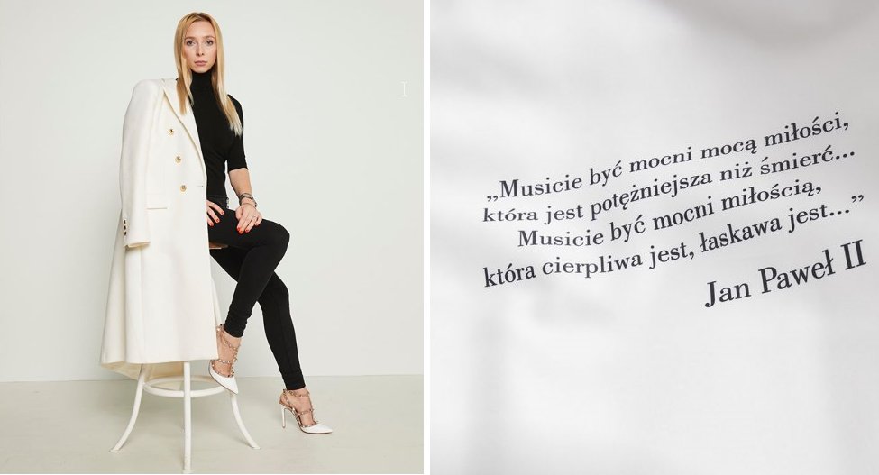 suknia ślubna z okazji 100. rocznicy urodzin Jana Pawła II projektu Karoliny Seeger