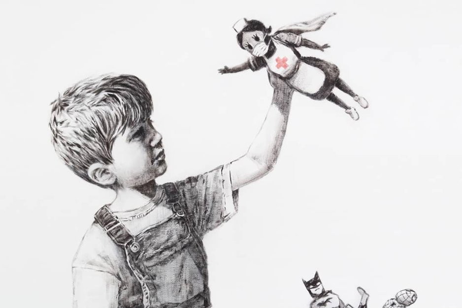 Nowa praca Banksy'ego to hołd pracownikom medycznym