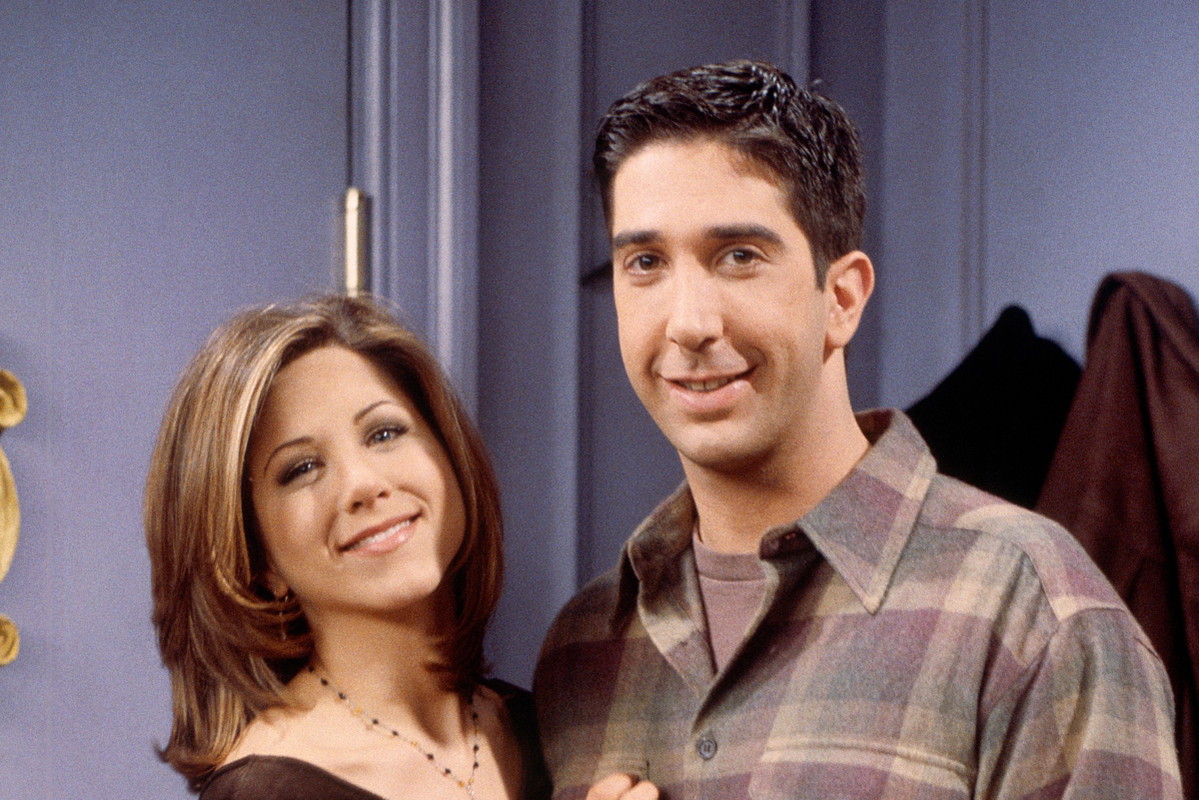 Jennifer Aniston i David Shwimmer, czyli Rachel i Ross z serialu "Przyjaciele"