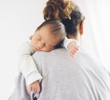 Newborn boy sleeping