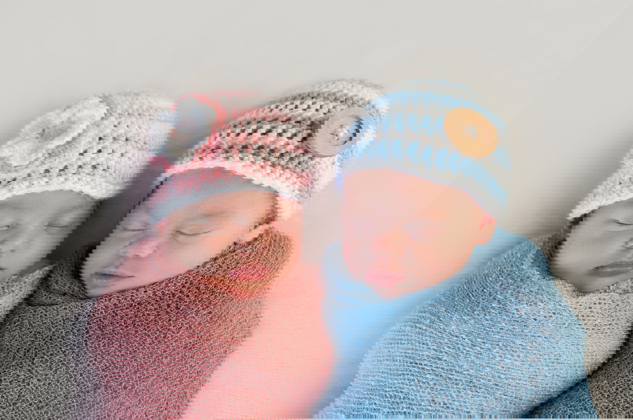 Fraternal Twin Baby Brother and Sister