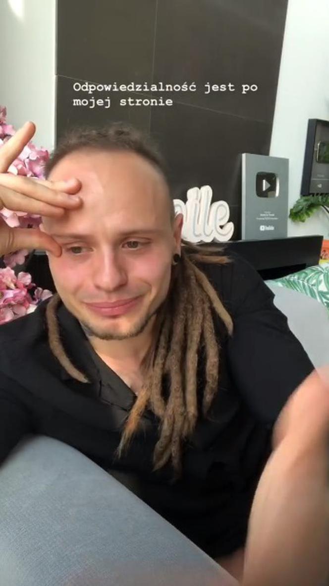 Mateusz Janusz przeprasza za salto na Instagramie