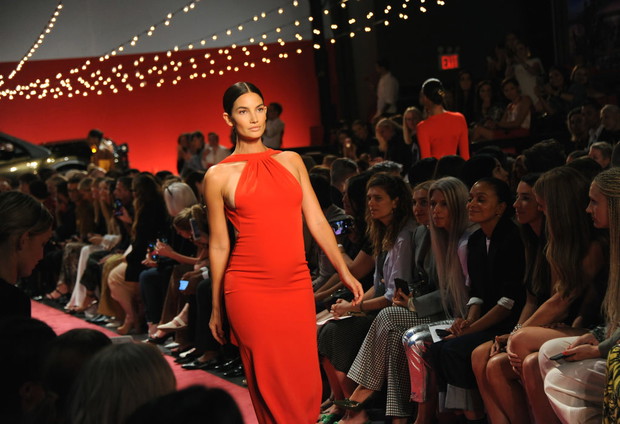 Lily Aldridge na pokazie NYFW